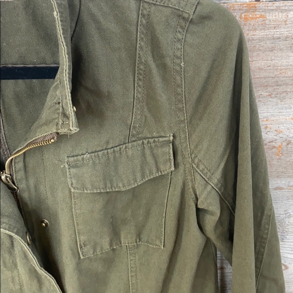 Merona Army Green Jacket Size Small - Picture 2 of 6